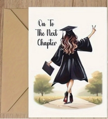“To New Beginnings” Graduation Keepsake Card