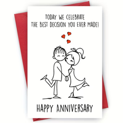 “The Best Decision” Romantic Anniversary Card